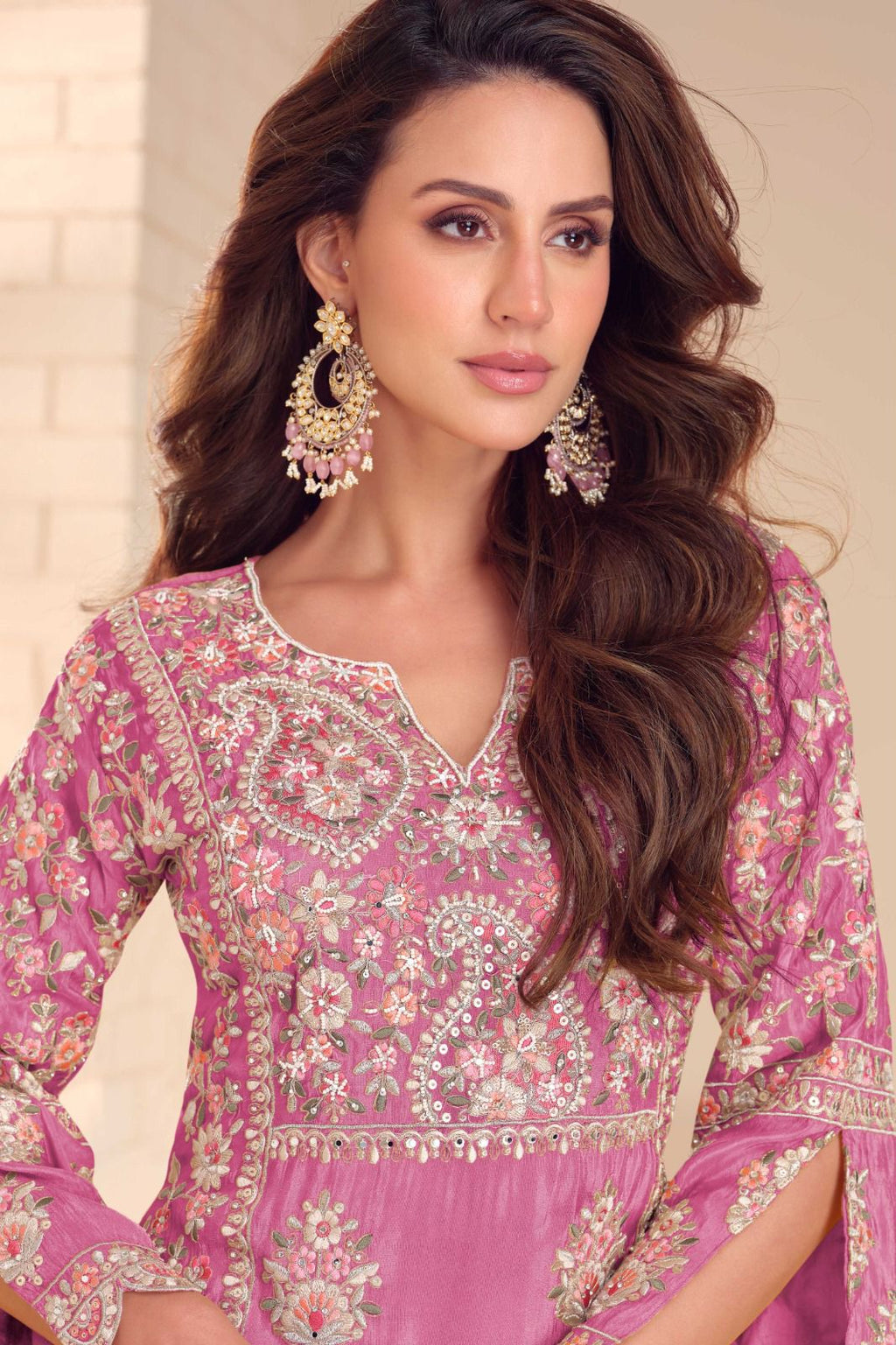 Elegant Real Simar Plazzo Set with Dupatta