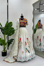 Festive Flair Mirror Work Lehenga Set