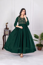 Zaria Luxe Embroidered Gown