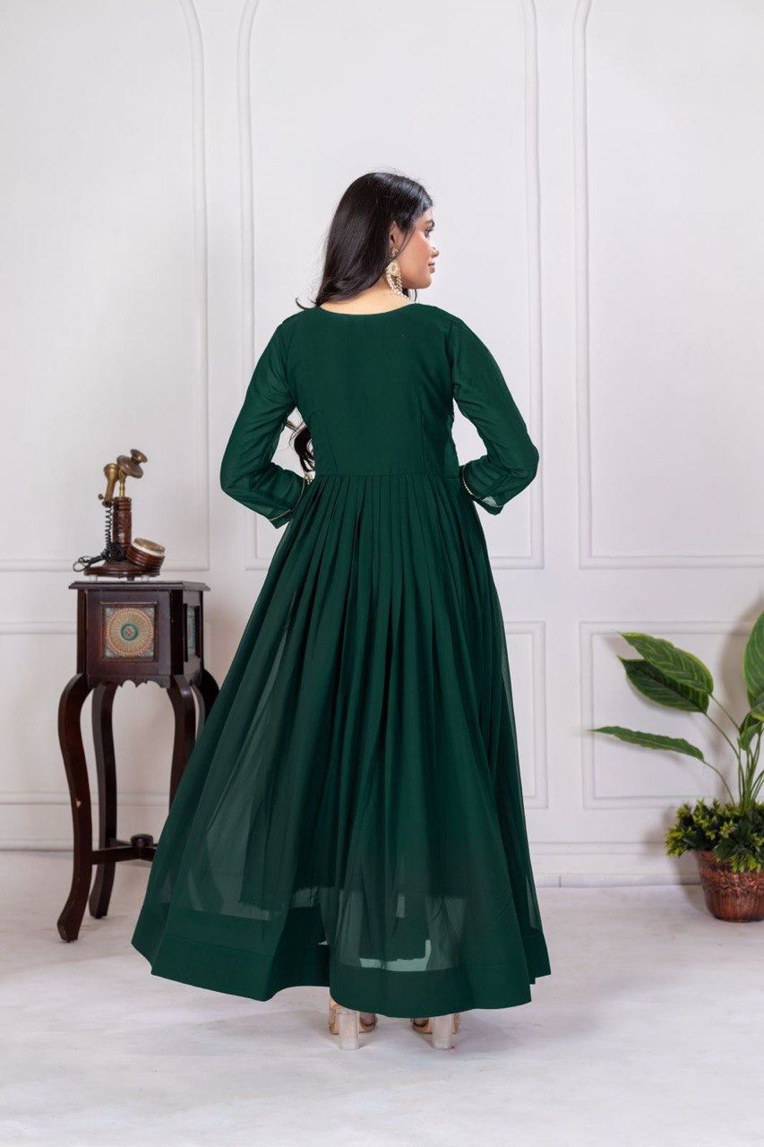 Zaria Luxe Embroidered Gown