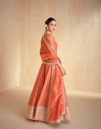 Embroidery Work Silk Gown With Dupatta