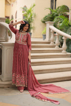Embroidered Top Sharara Set