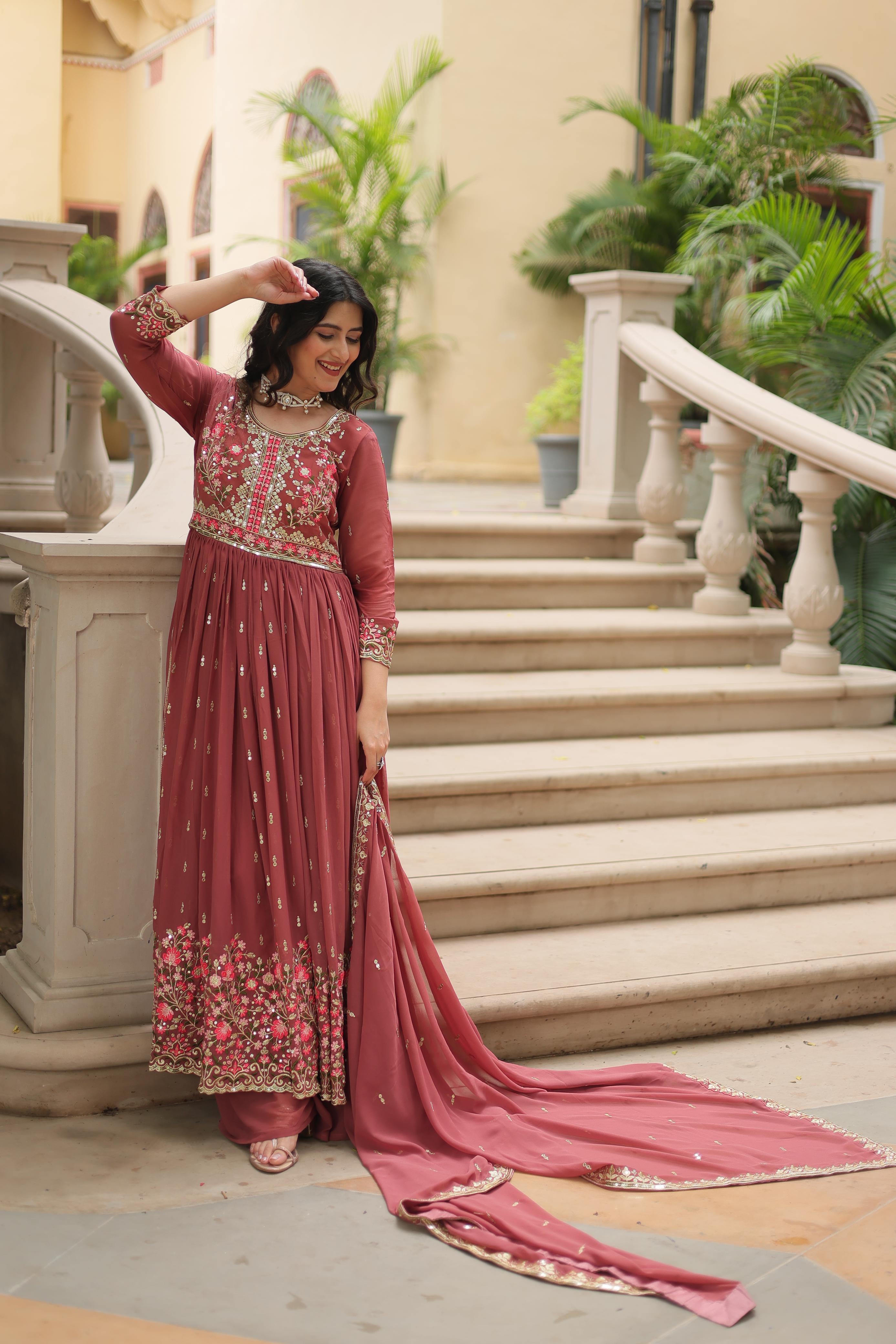 Embroidered Top Sharara Set