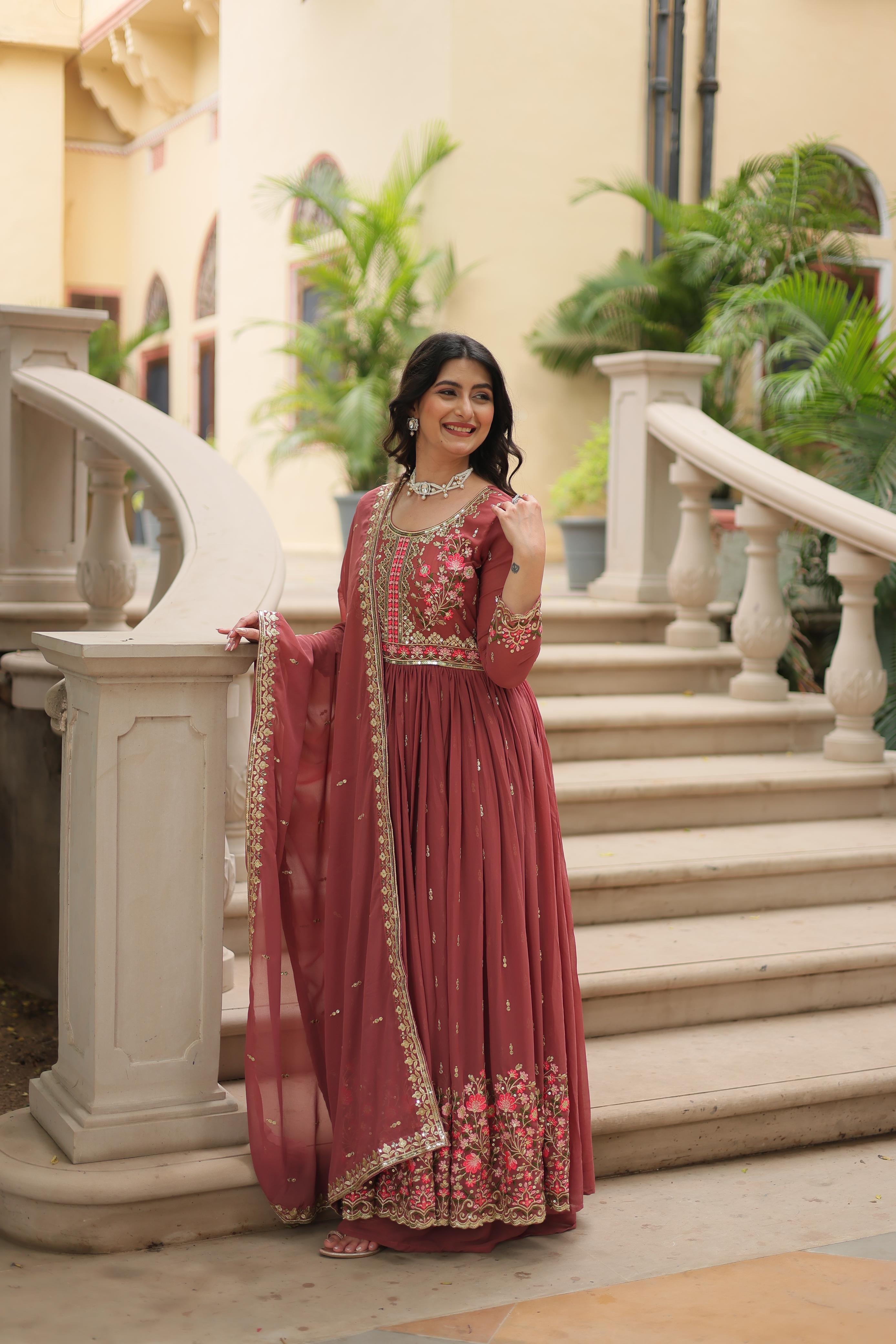 Embroidered Top Sharara Set