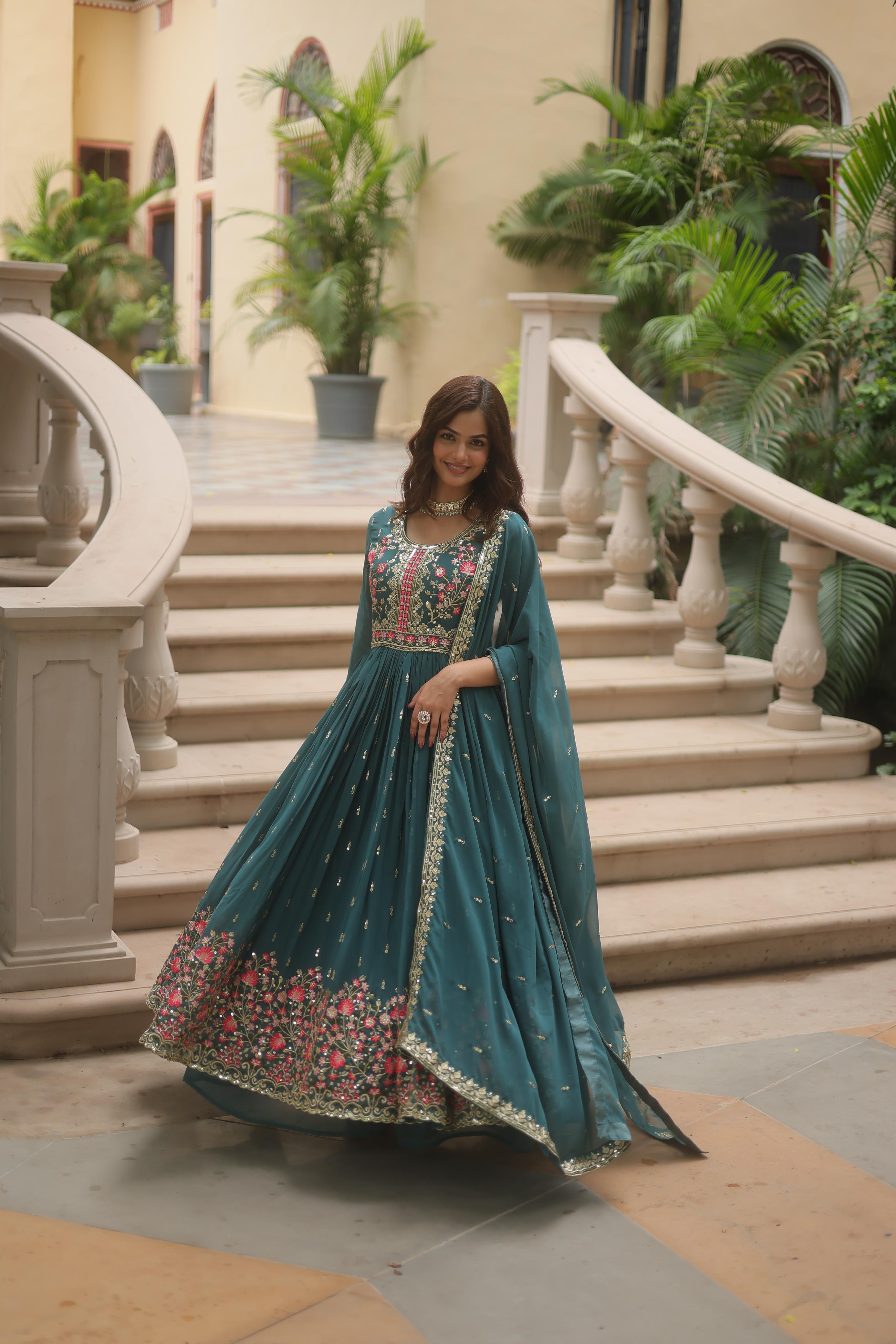 Embroidered Top Sharara Set