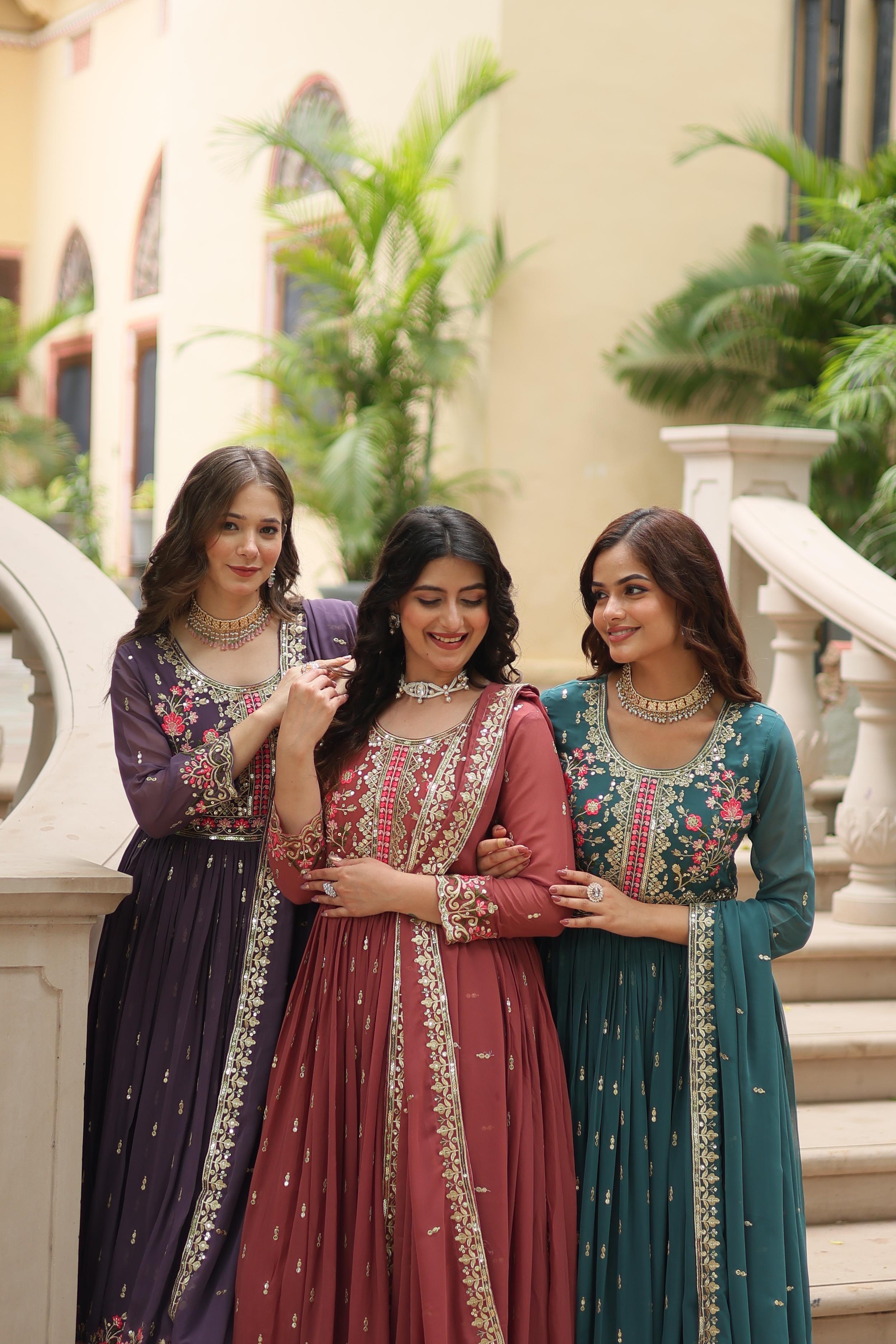 Embroidered Top Sharara Set