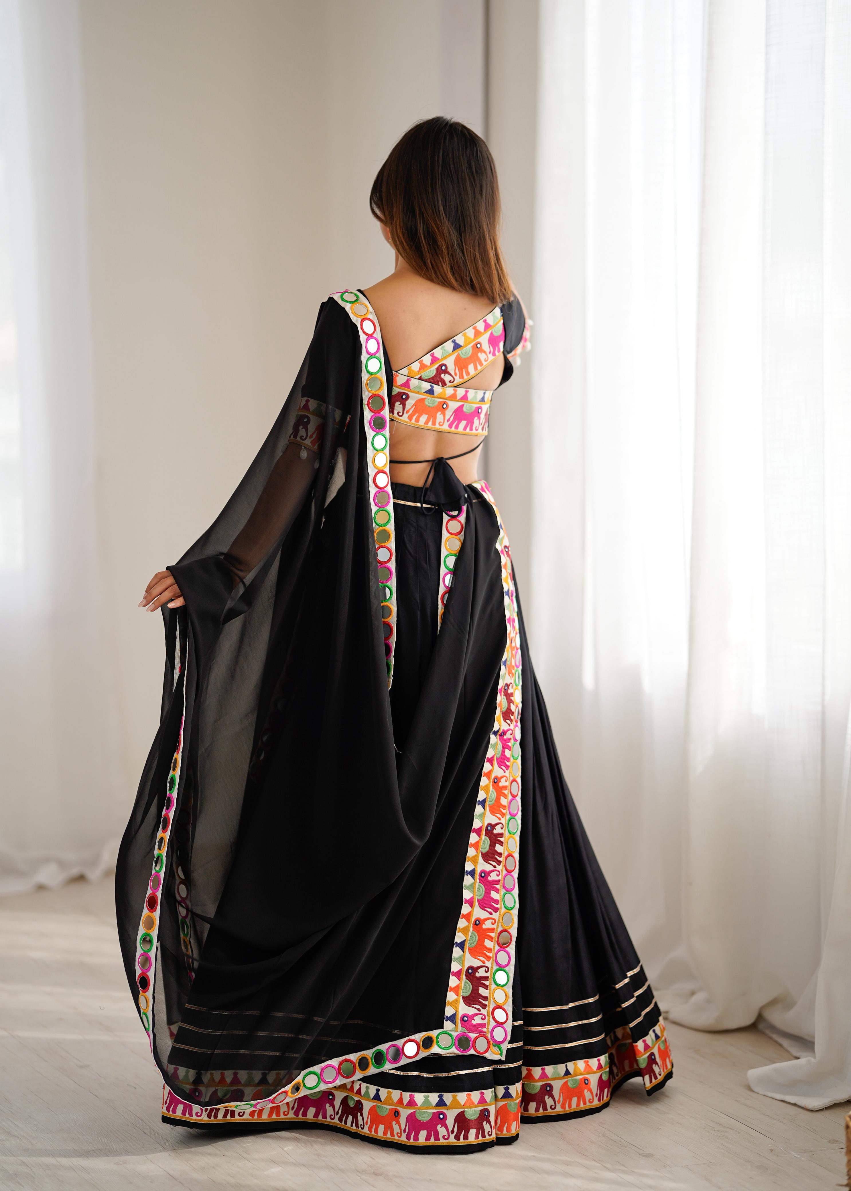 Heavy Rayon Embroidered Lehenga