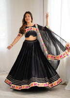 Heavy Rayon Embroidered Lehenga