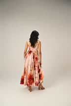 Floral Organza Sleeveless Dress
