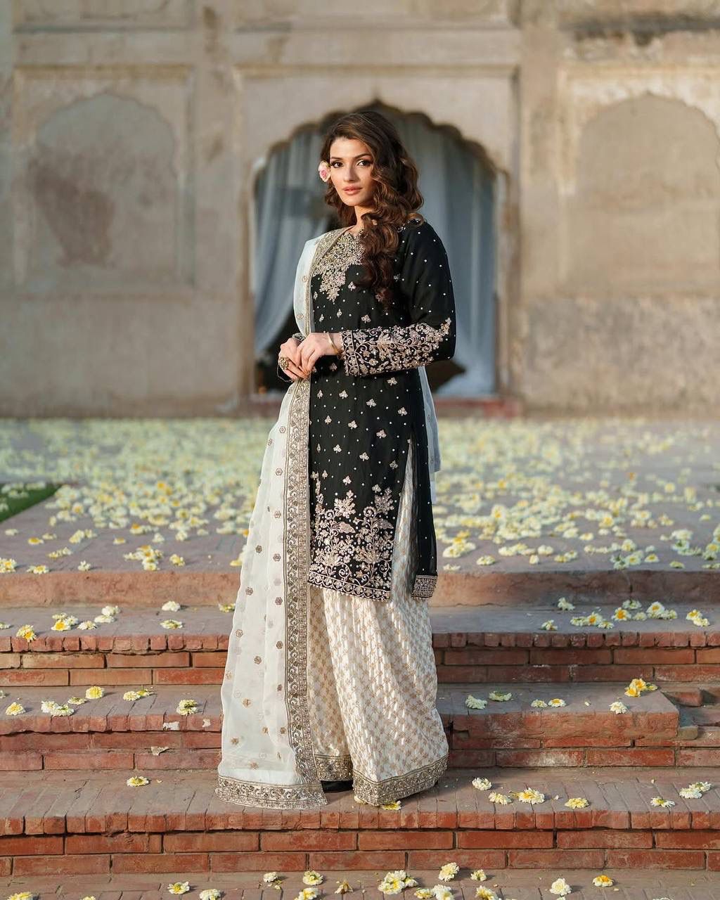 Elegant Chinon Silk Suit Set