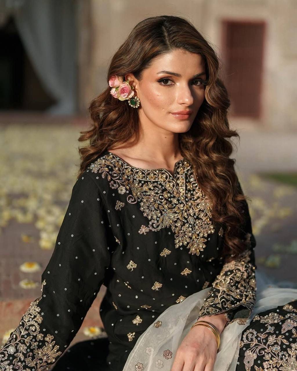 Elegant Chinon Silk Suit Set