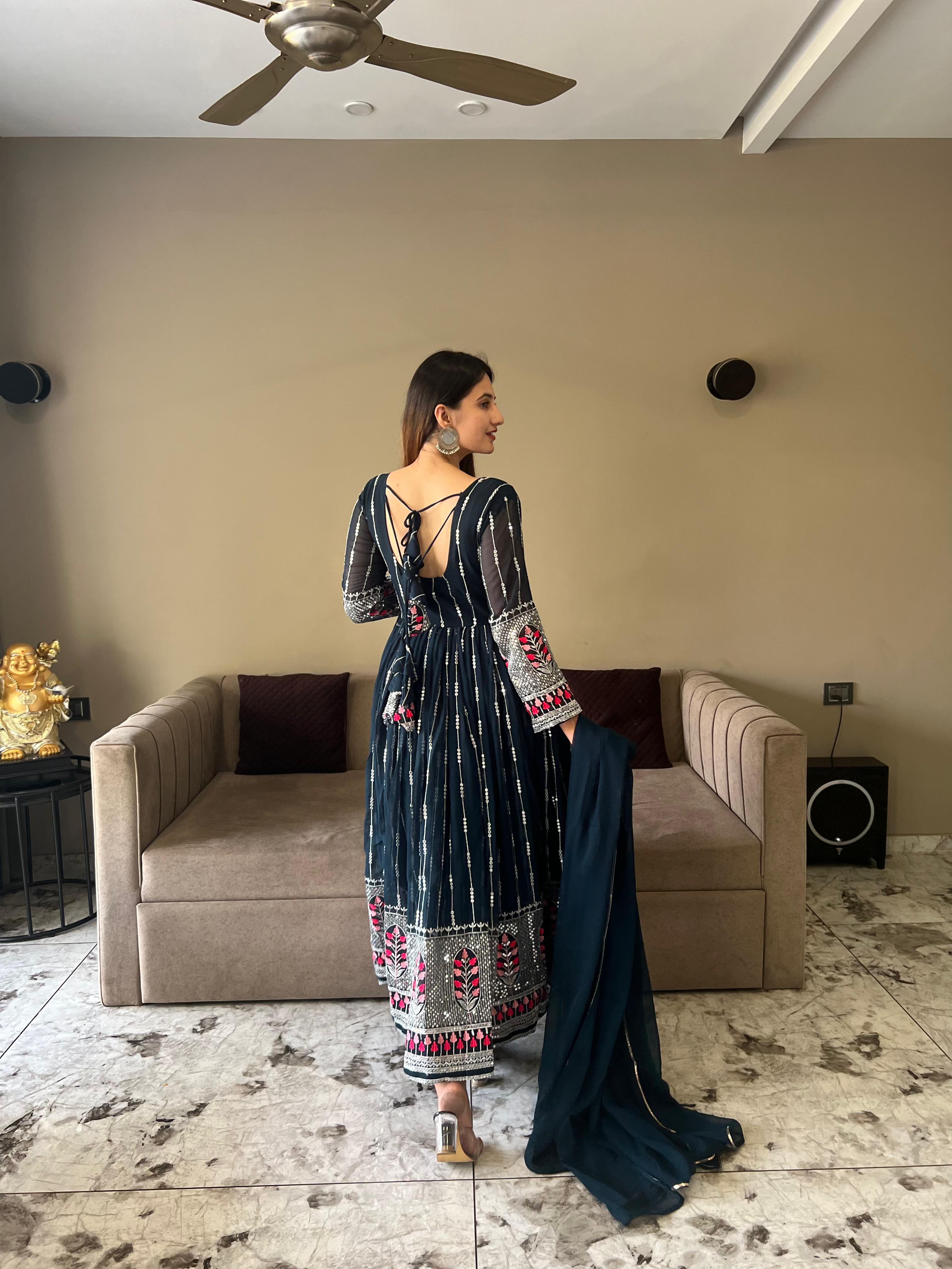 Designer Gown with Dupatta