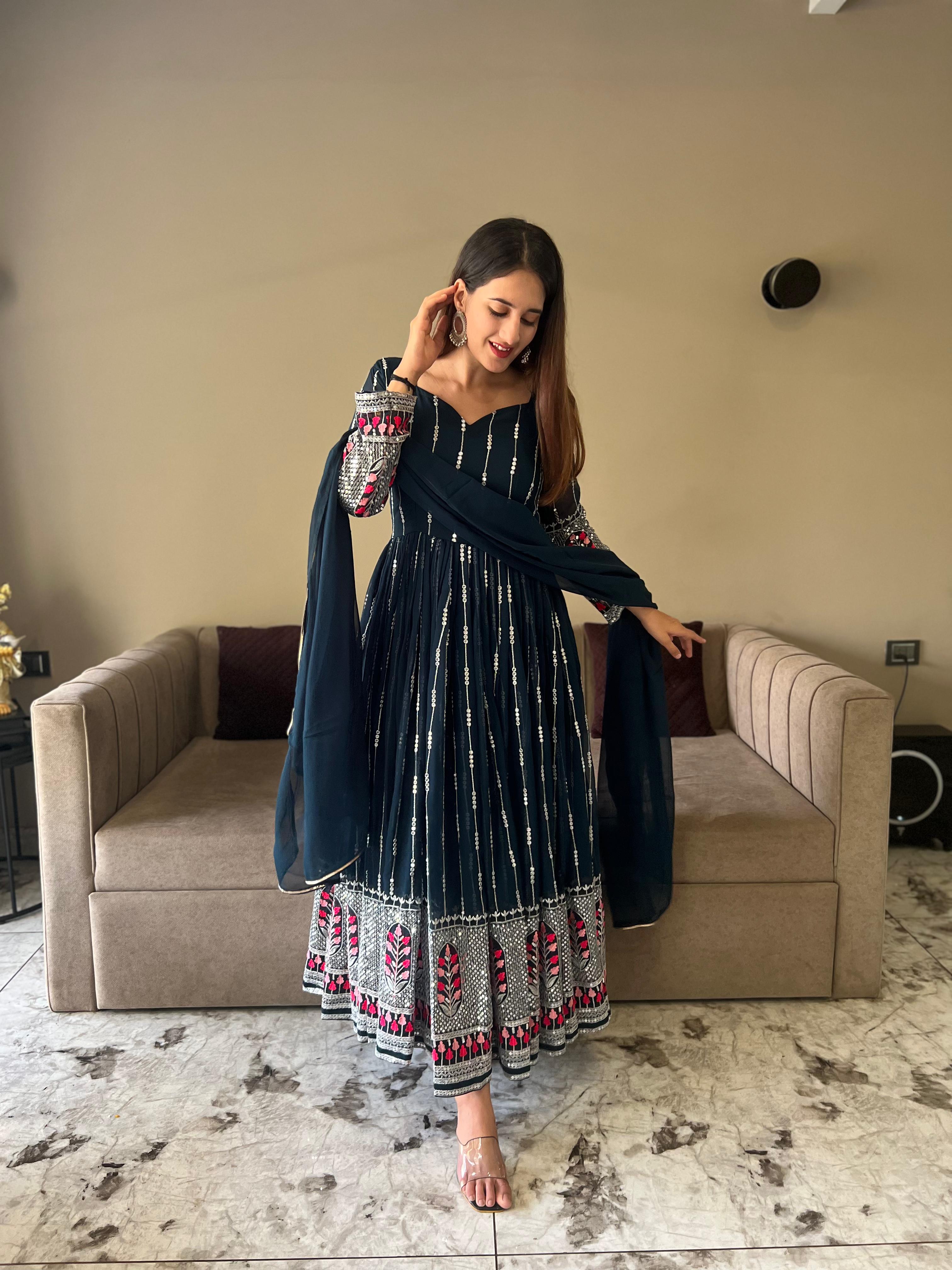 Designer Gown with Dupatta