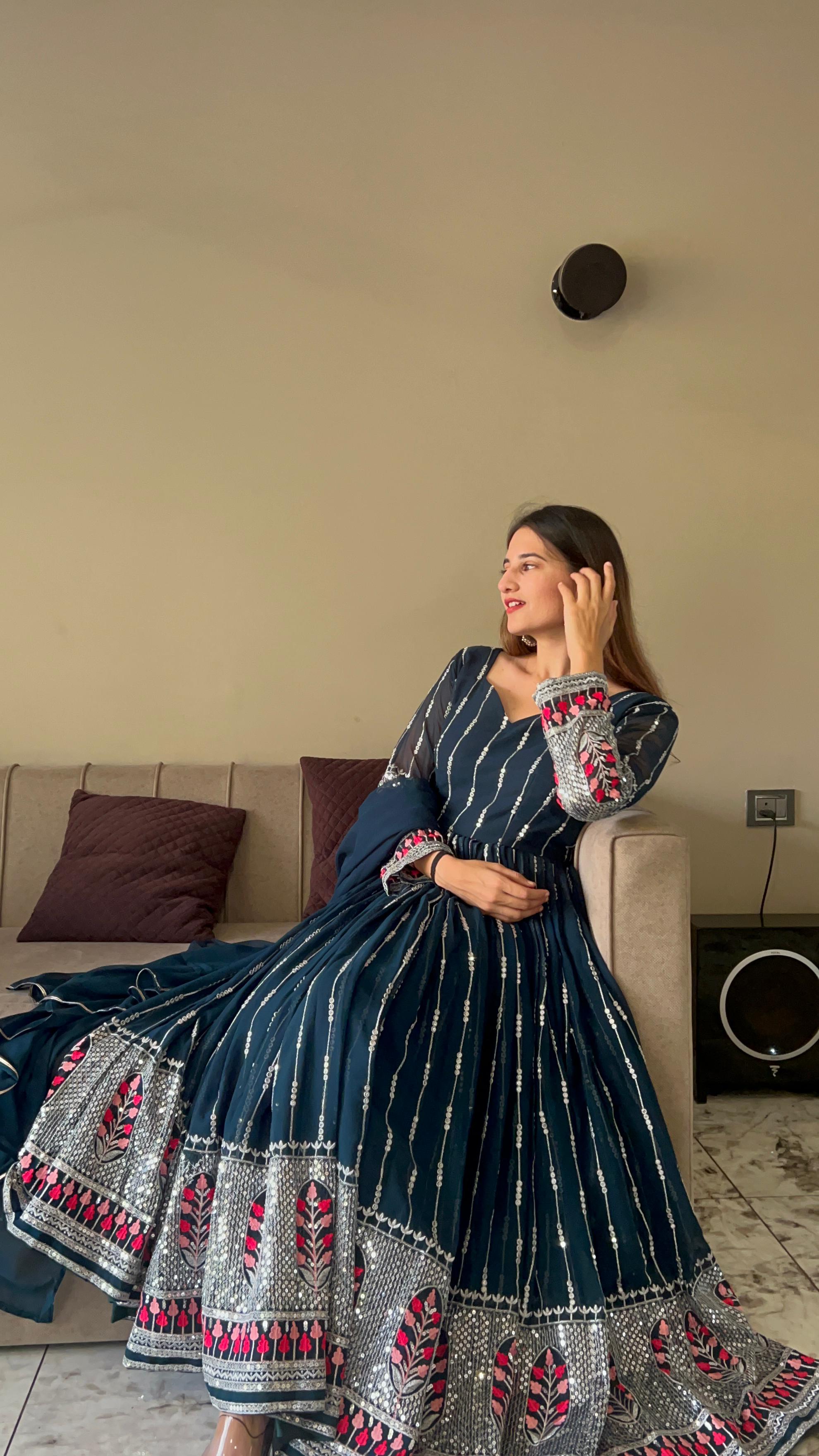 Designer Gown with Dupatta
