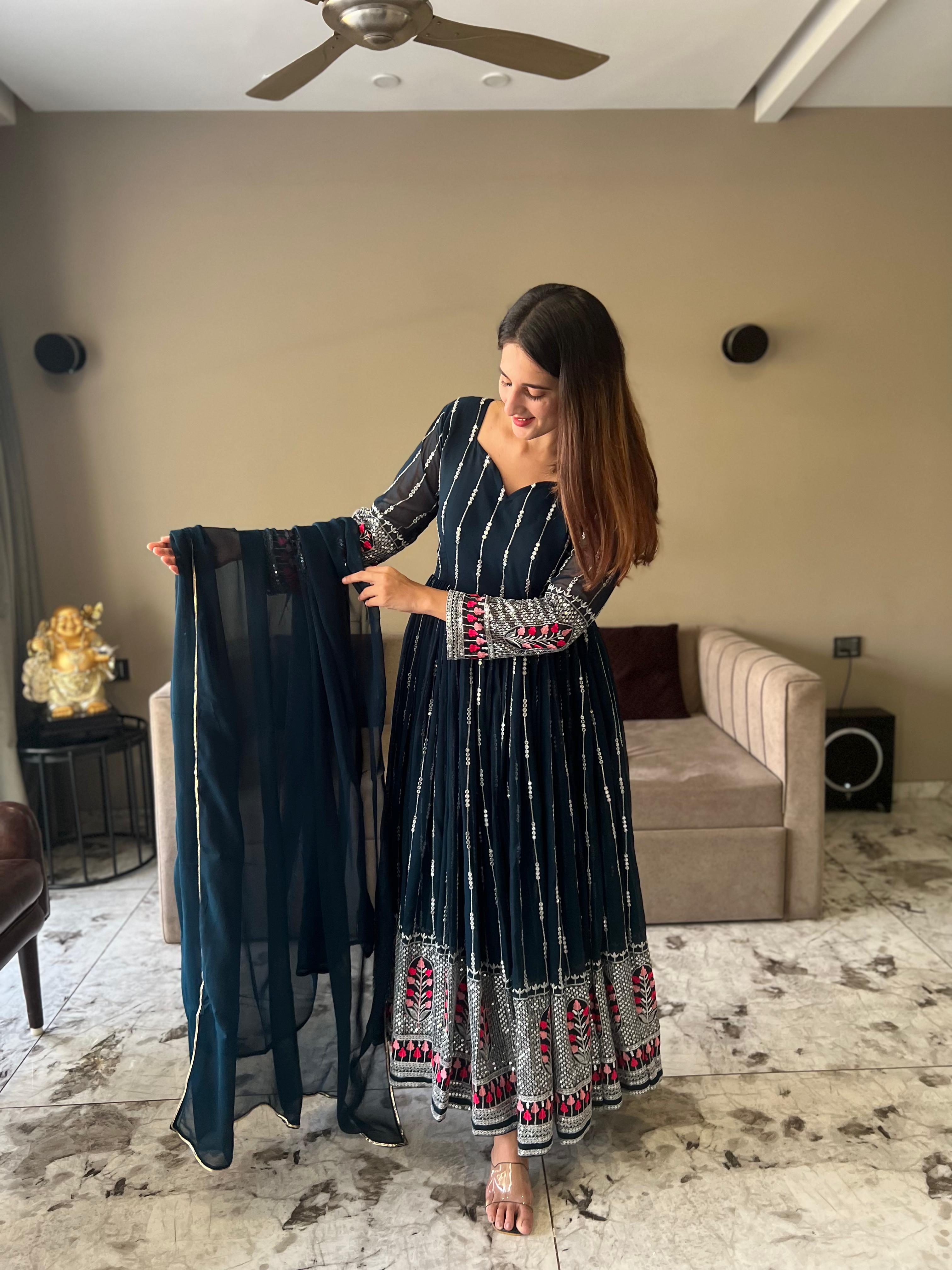 Designer Gown with Dupatta
