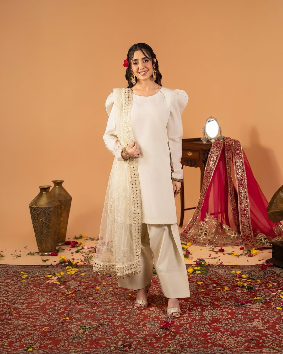 Exclusive Mustard Color Farshi Salwar Suit