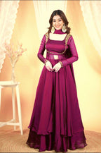 Heavy Faux Georgette Lehenga Set with Rangoli Silk Dupatta