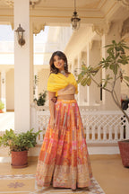 Russian Silk Wine Lehenga Choli Set