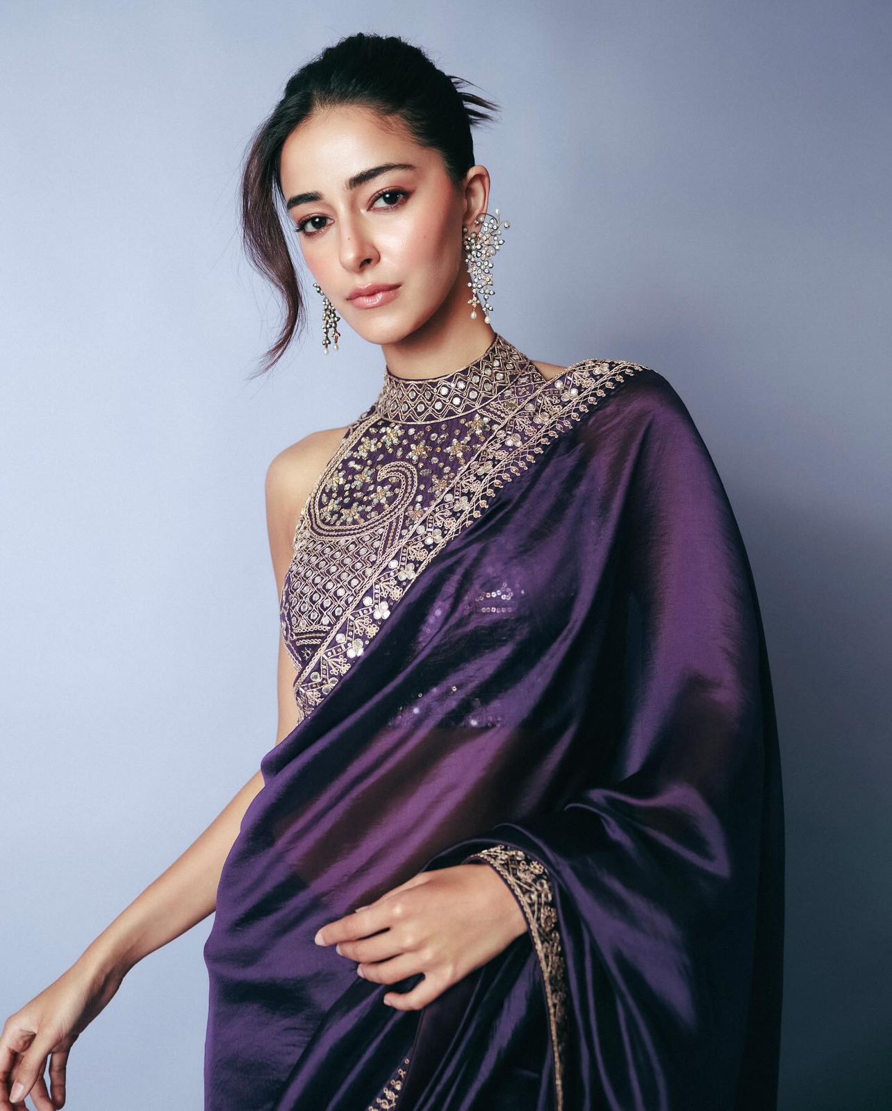 Soft Blooming Tissue Saree with Banglori Silk Embroidered Blouse