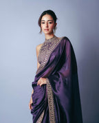 Soft Blooming Tissue Saree with Banglori Silk Embroidered Blouse