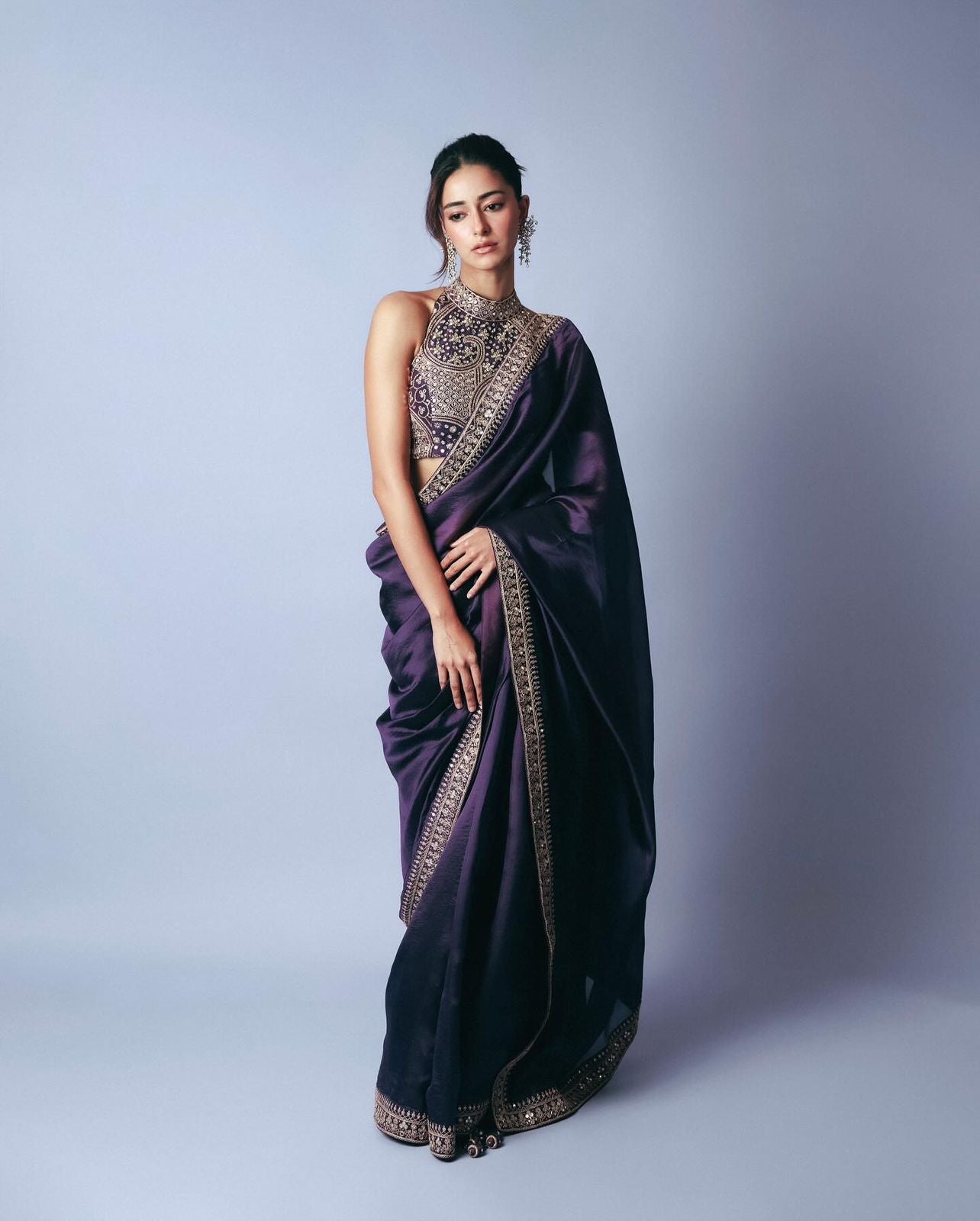 Soft Blooming Tissue Saree with Banglori Silk Embroidered Blouse