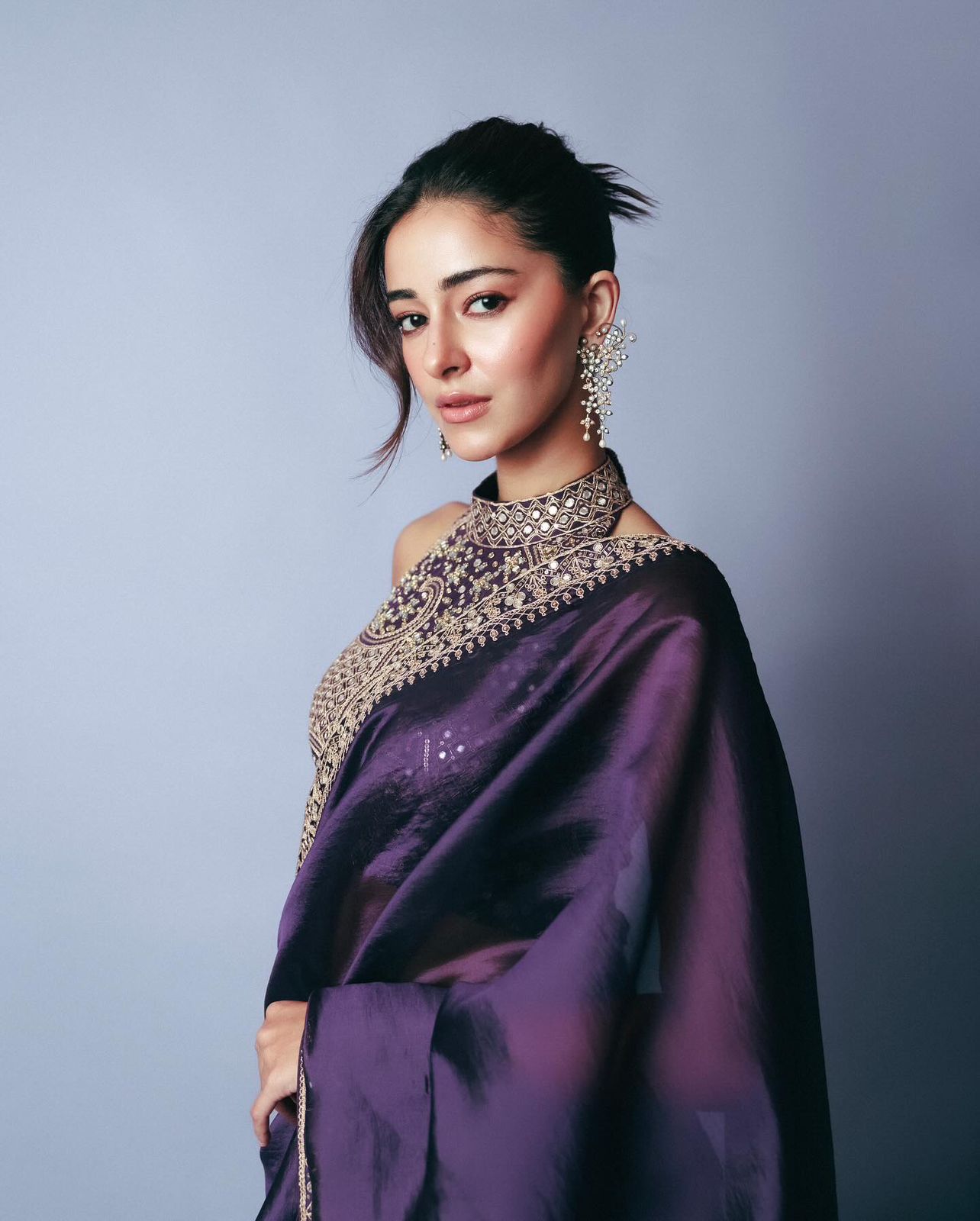 Soft Blooming Tissue Saree with Banglori Silk Embroidered Blouse