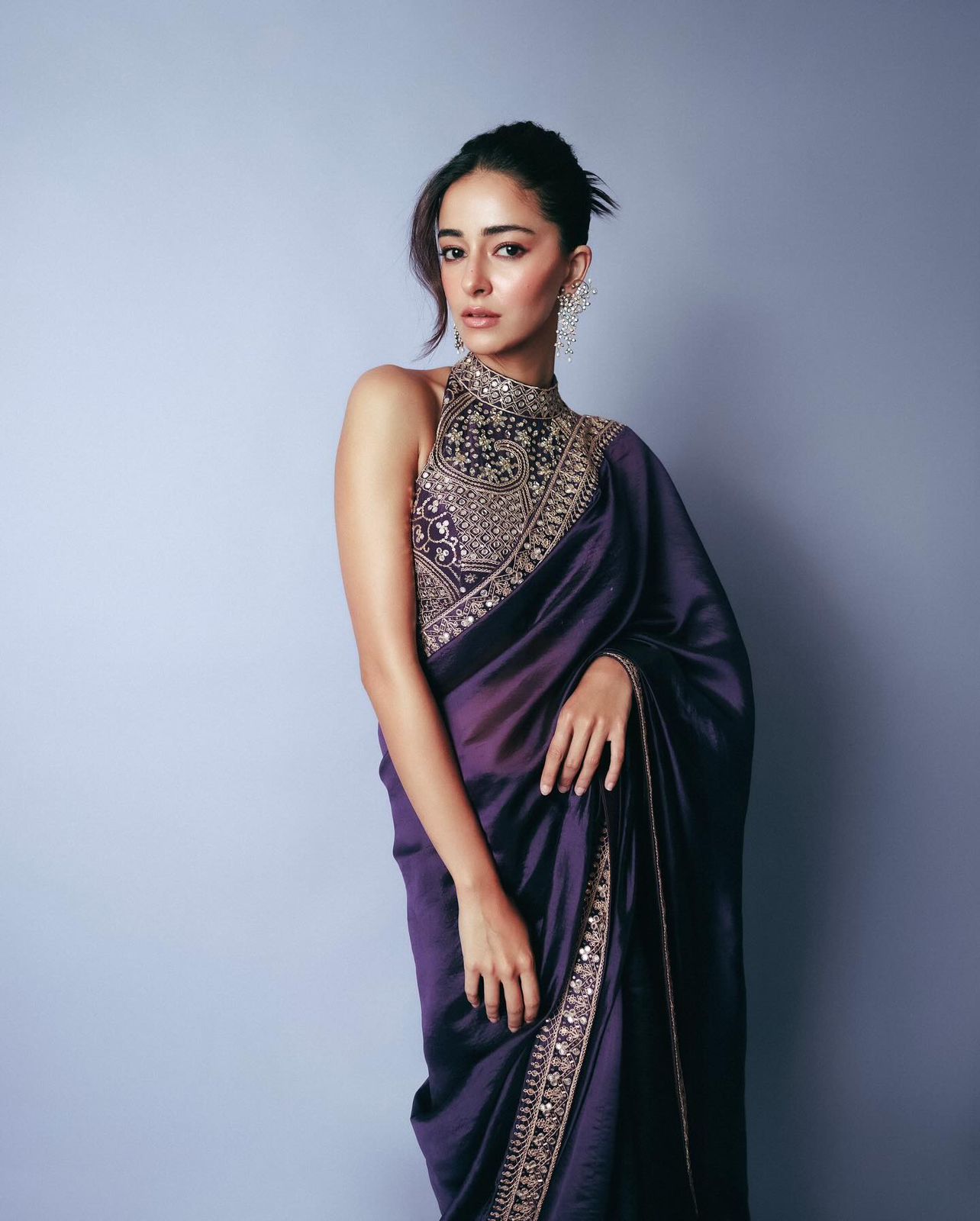 Soft Blooming Tissue Saree with Banglori Silk Embroidered Blouse
