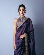 Soft Blooming Tissue Saree with Banglori Silk Embroidered Blouse