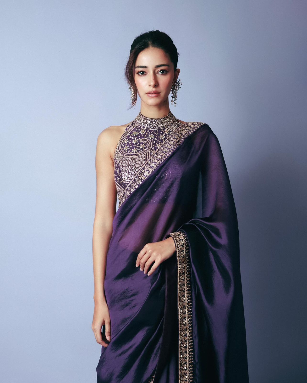 Soft Blooming Tissue Saree with Banglori Silk Embroidered Blouse