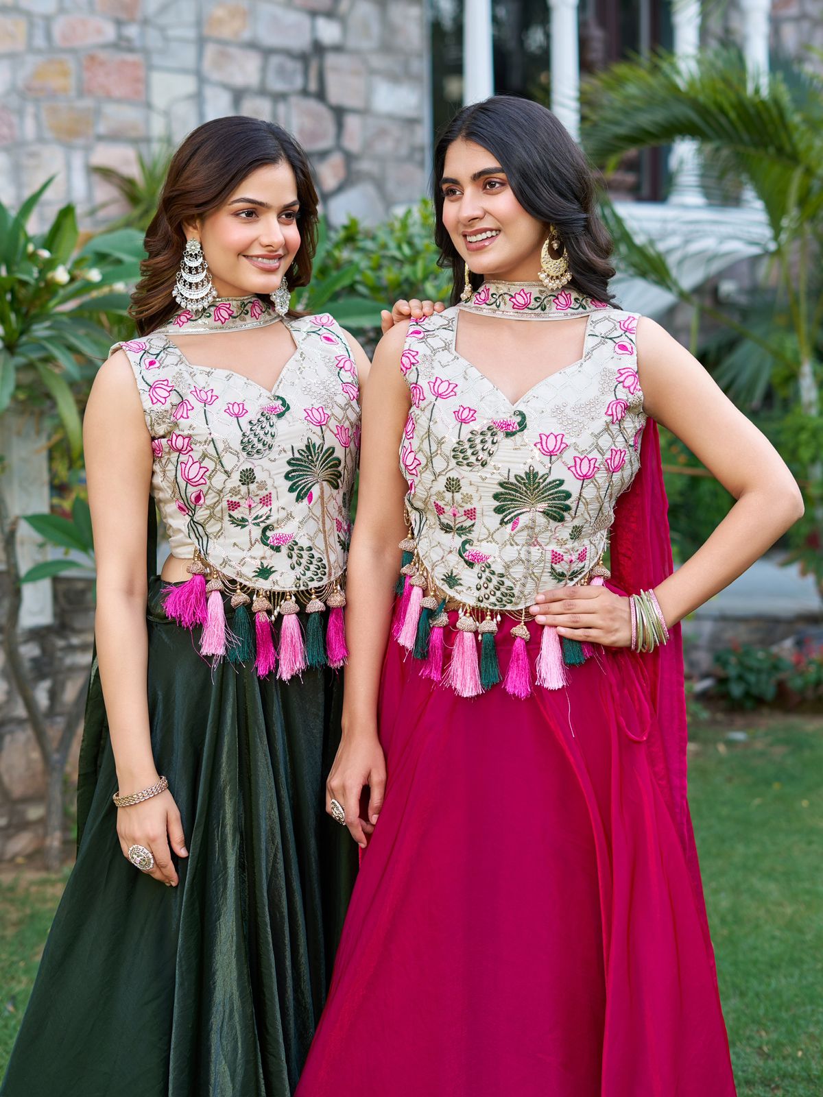 Pure Tissue Silk Lehenga Choli