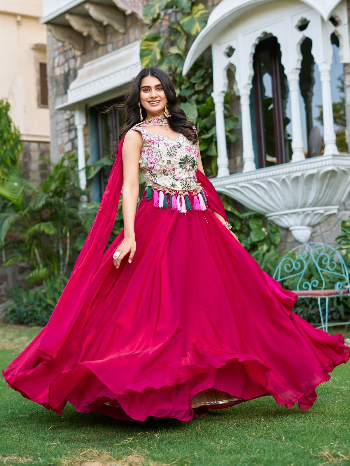 Pure Tissue Silk Lehenga Choli