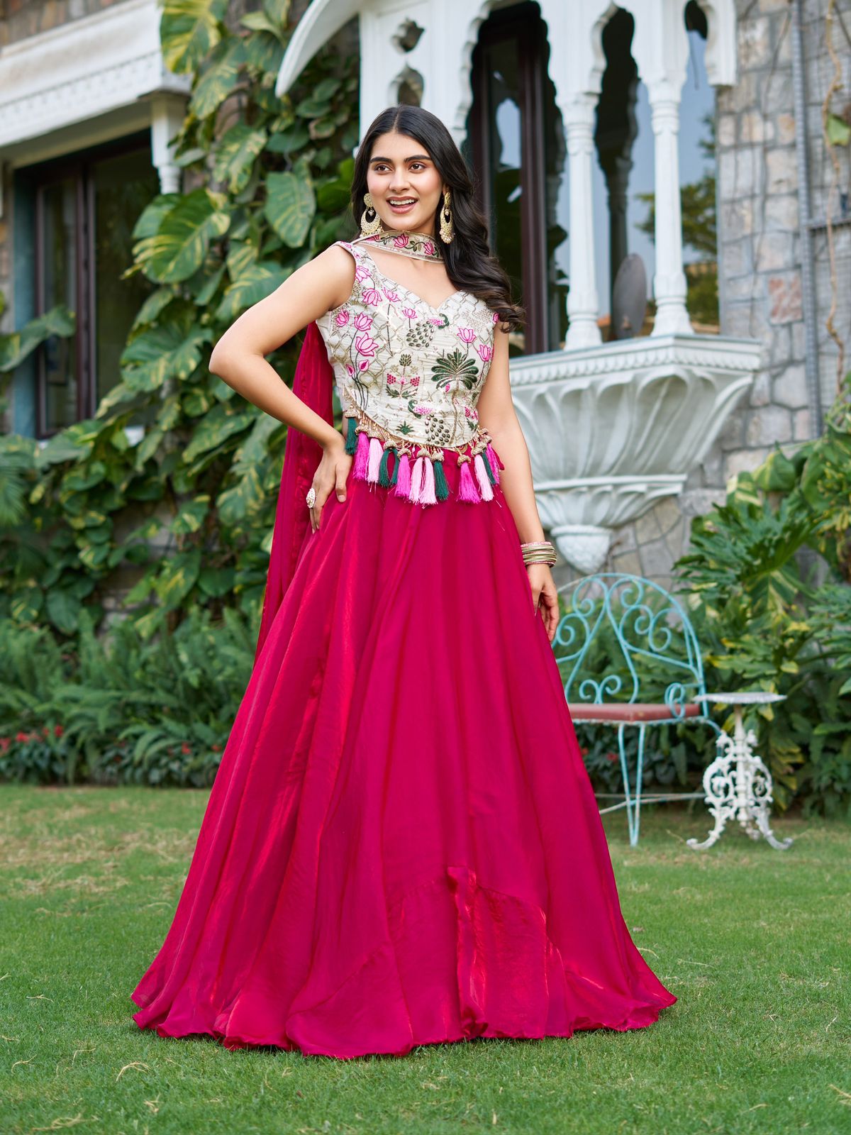 Pure Tissue Silk Lehenga Choli