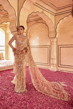 Exclusive Rich Look Sequence And Embroidered Heavy Net Saree