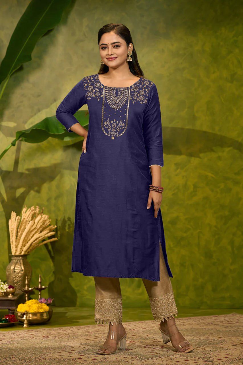 Premium Magic Cotton Foil Print Kurti