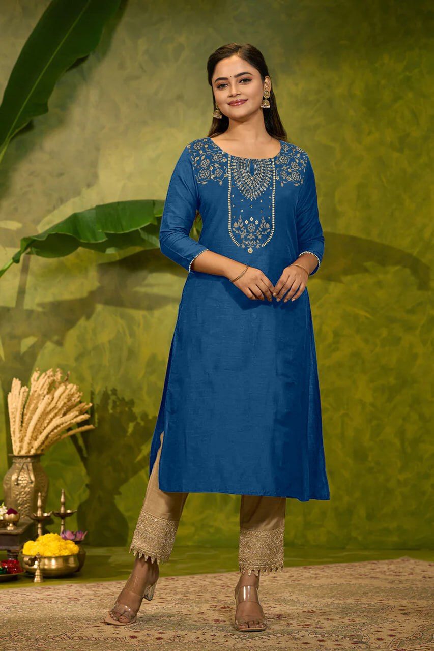 Premium Magic Cotton Foil Print Kurti