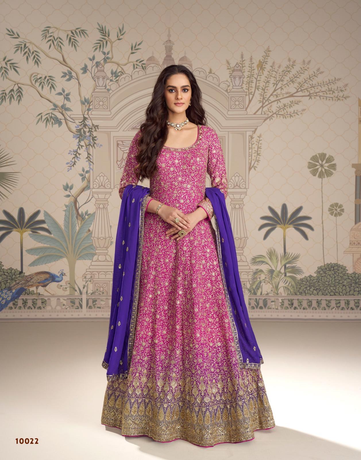 Georgette Embroidered Designer Gown
