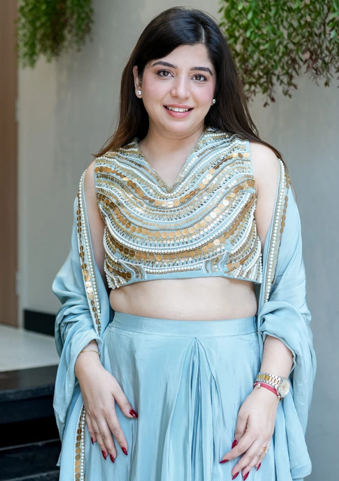 Embroidered Three Piece Set