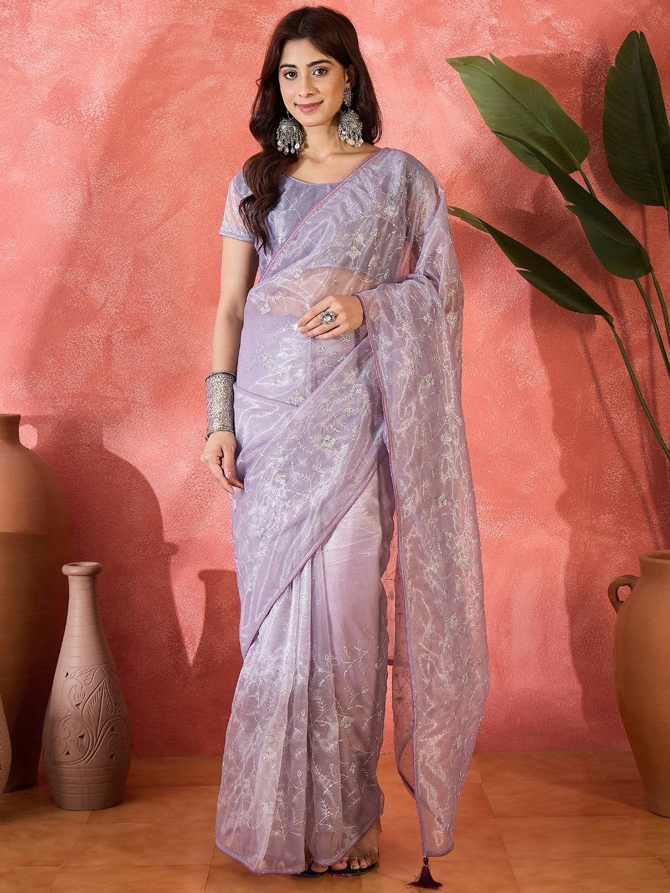 Designer Party Wear Twill Net Saree