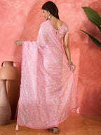 Designer Party Wear Twill Net Saree