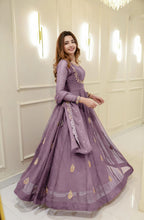 Embroidered Georgette Party Gown