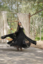 Faux Blooming Women’s Gown with Designer Embroidered Dupatta