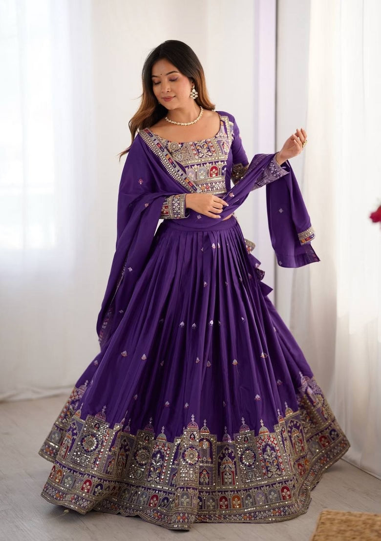Heavy Thread with Sequins Work Designer Lehenga Choli