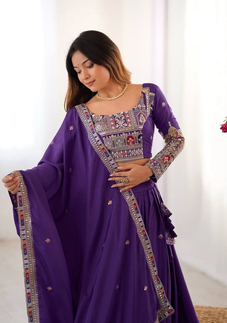Heavy Thread with Sequins Work Designer Lehenga Choli