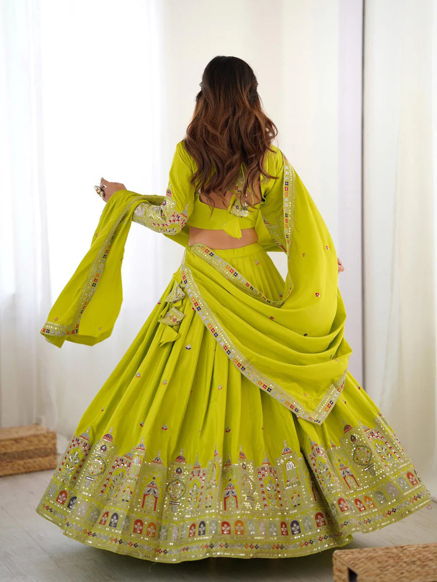 Heavy Thread with Sequins Work Designer Lehenga Choli