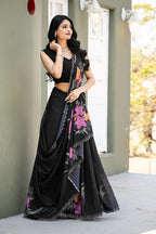 Organza Silk Digital Print Saree
