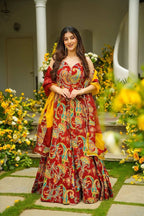 Jimmy Organza Digital Printed Anarkali Gown