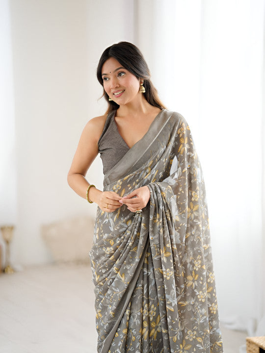 Beautiful Trending Pastel Colours Saree