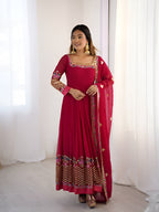 New Gown With Duppta Set