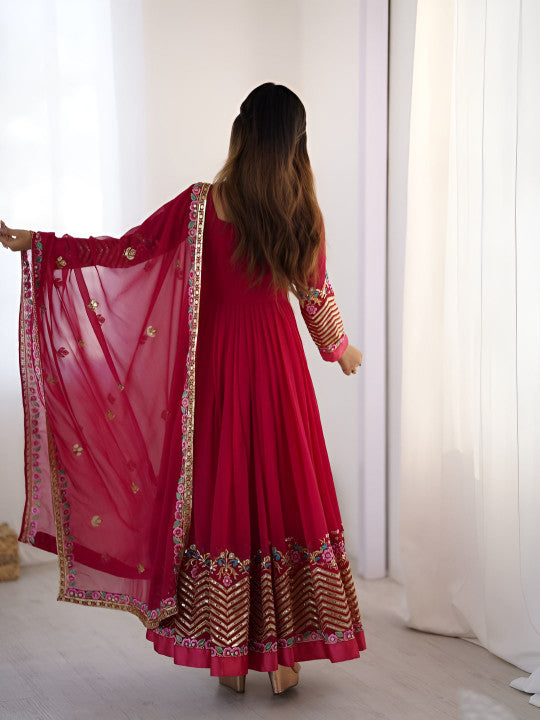 New Gown With Duppta Set