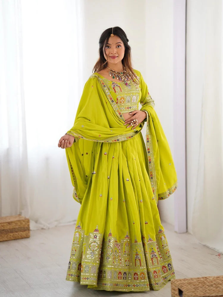 Heavy Thread with Sequins Work Designer Lehenga Choli